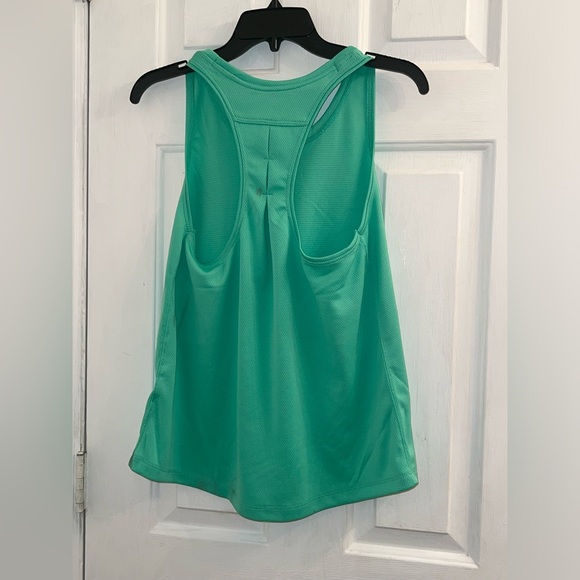 Size small green activewear athletic racerback breathable mesh tank top - Picture 3 of 7